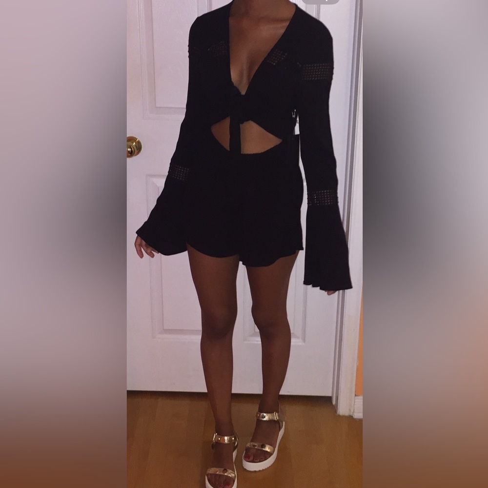 Forever 21 Front Tie Romper, size S